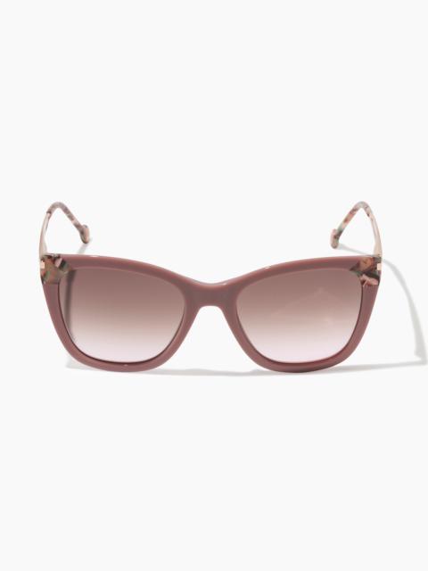 CAROLINA HERRERA Cat Eye Sunglasses with Contrast Detail