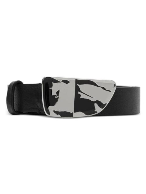Burberry Burberry Shield EKD Buckle Leather Belt