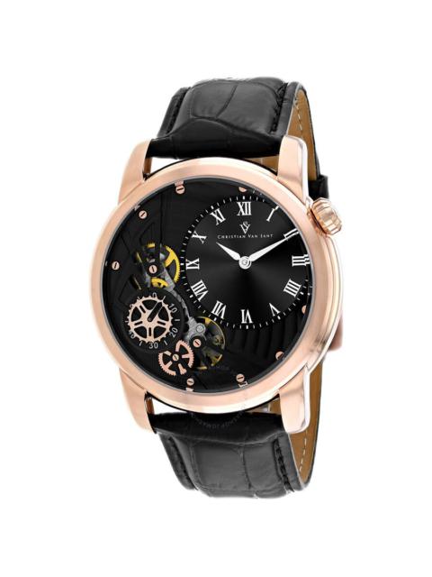 Other Designers Christian Van Sant Sprocket Auto-Quartz Black Dial Men's Watch CV1547