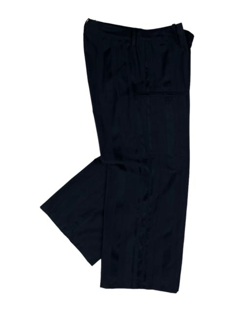 Yohji Yamamoto Limi Feu Cropped Pant, Black Stripes