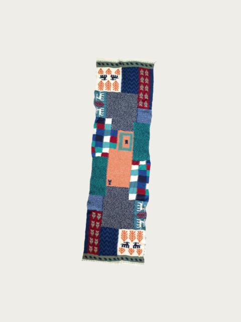 Kapital FULLING WOOL SCARF VILLAGE GABBEH - TURQUOISE
