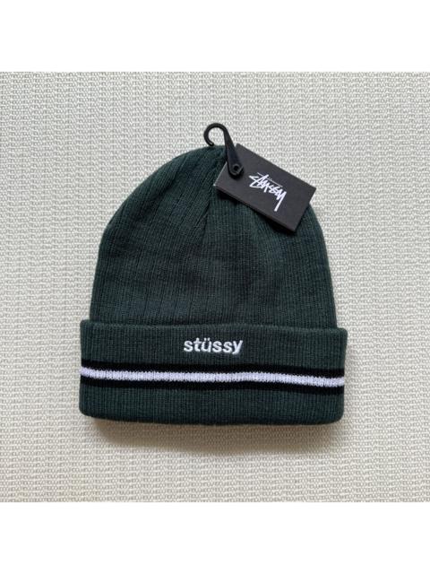 Stüssy Stussy Athletic Striped Cuff Beanie Hat / Green