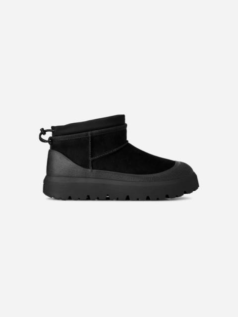 UGG ® Classic Ultra Mini Weather Hybrid Suede Classic Boots in Black/Black