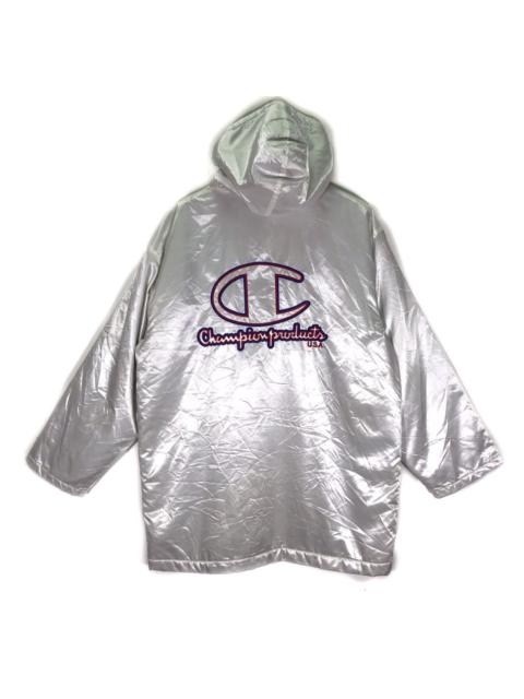 Other Designers Vintage - Vintage Champion Product Big Logo Hooded Long Jacket