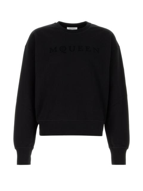 Alexander McQueen Black cotton sweatshirt