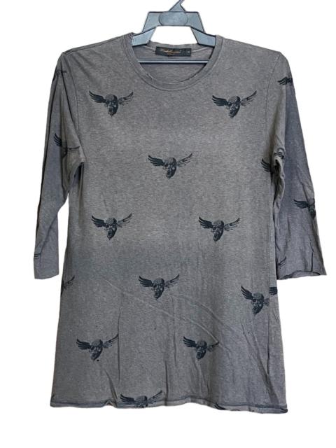 Other Designers Jun Takahashi - AUTHENTIC UNDERCOVER SKULL DISTRESSED STYLE 3 QUARTER SHIRT