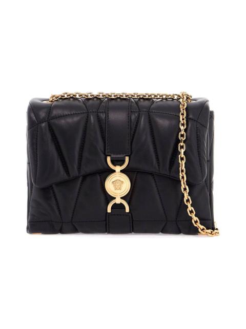VERSACE 'cleio' Black Leather Crossbody Bag