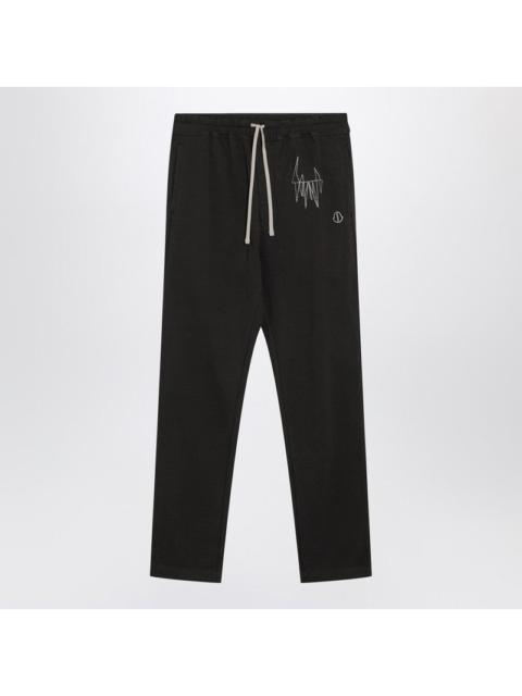 Moncler Moncler + Rick Owens Black Cotton Jogging Trousers Men