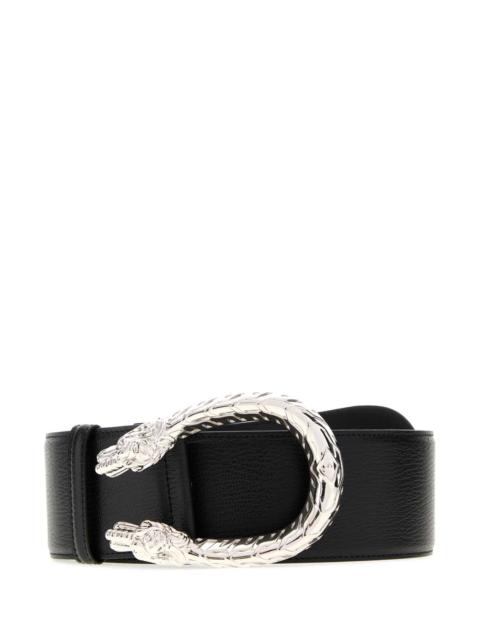 GUCCI Gucci Women Black Leather Dionysus Belt