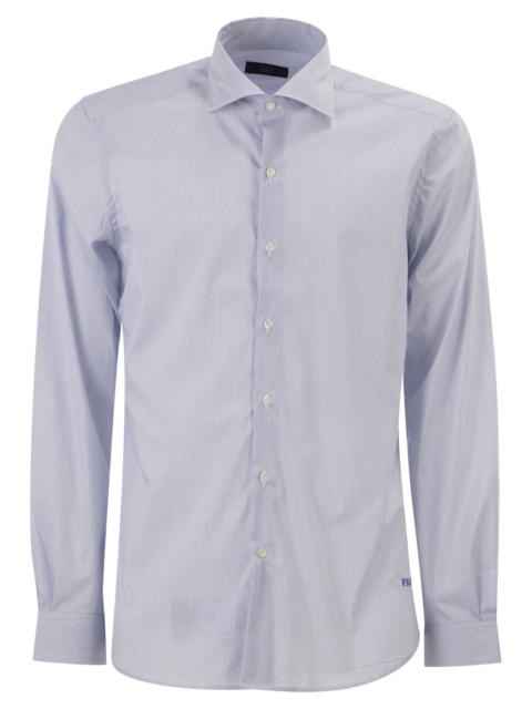 Other Designers Fay Men Regular Fit Shirt In Striped Stretch Jersey