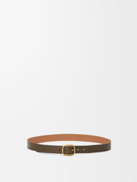 Loewe Rounded soft belt in supple grained calfskin