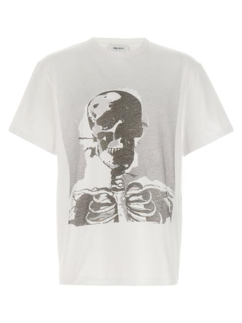 Alexander McQueen Skeleton T-Shirt White/Black