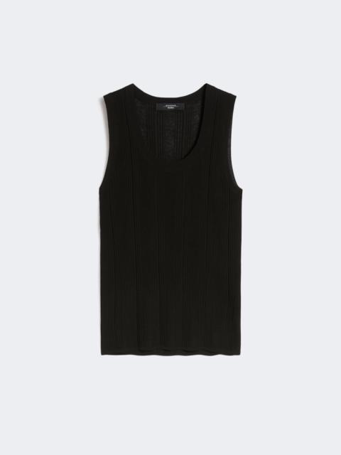 WEEKEND Max Mara Viscose yarn sleeveless jumper - BLACK