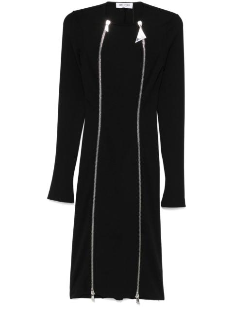 THE ATTICO zip-fastening midi dress
