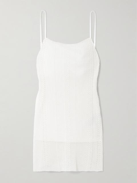 FAITHFULL Treillis Crocheted Cotton-blend Tank