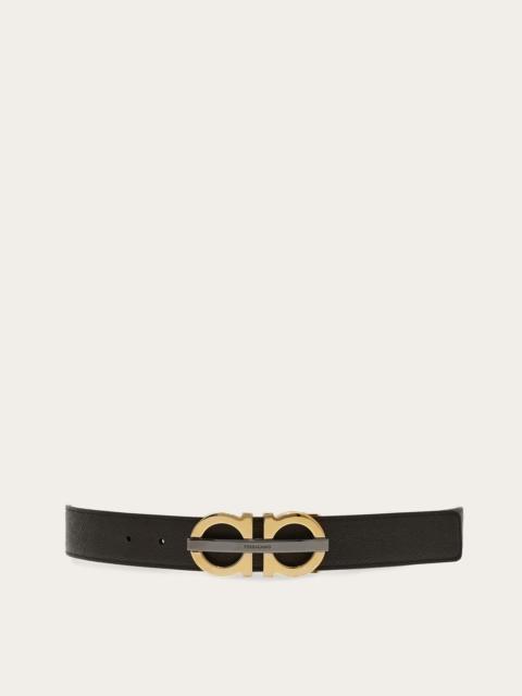 FERRAGAMO Reversible and adjustable Gancini belt