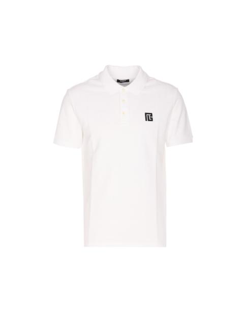 Balmain Balmain Men Embroidered Pb Logo Polo