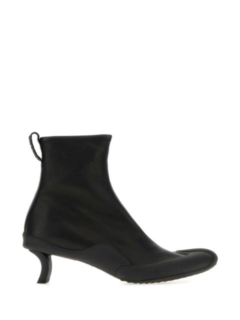 Loewe Loewe Women Black Leather Dive Ankle Boots