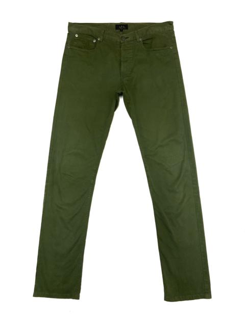 A.P.C. Vintage 90's A.P.C. Rue Madame Paris Green Casual Pants