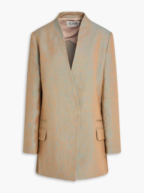 TOVE Cara hemp-jacquad blazer