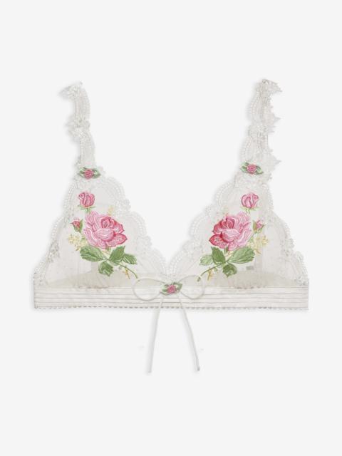 For Love & Lemons Heirloom Rose Bralette