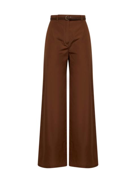 Max Mara Studio Max Mara Studio Women Clay Poplin Mstfarea Belted Trousers