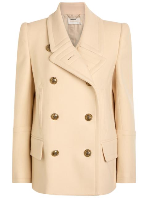 Zimmermann Zimmermann Hypnotic Double-breasted Wool-blend Peacoat