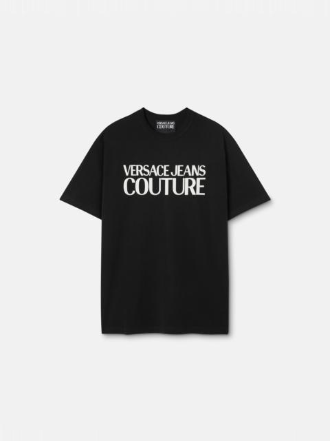VERSACE JEANS COUTURE Printed Cotton-Jersey T-Shirt