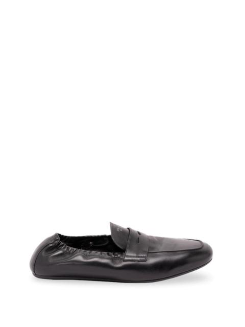 Prada Prada Men Shuffle Antiqued Leather Loafers