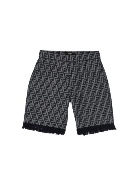 FENDI Fendi Men Ff Denim Bermuda Shorts