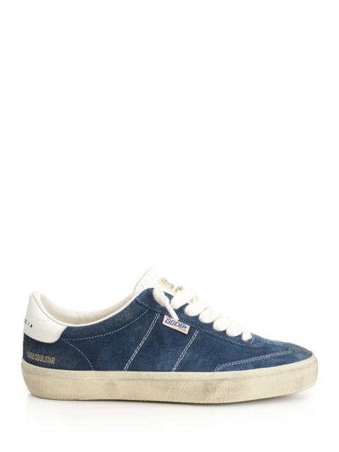 Golden Goose Golden Goose Men "Soul Star" Sneaker In Blue Suede