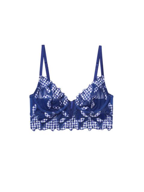 Fleur du Mal Lily Embroidery Longline Demi Bra