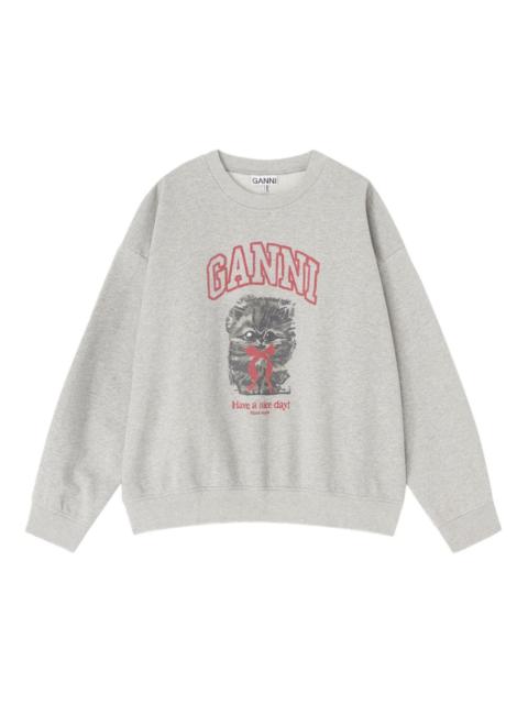 GANNI Ganni Women Margot Kitty Organic Cotton Sweatshirt