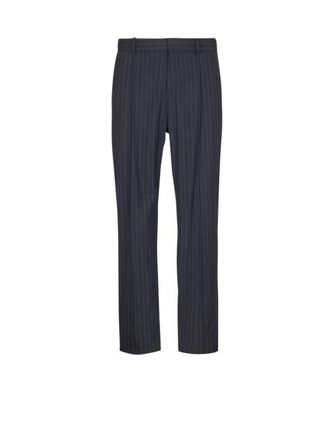 Balmain Straight-leg trousers in pinstripe wool