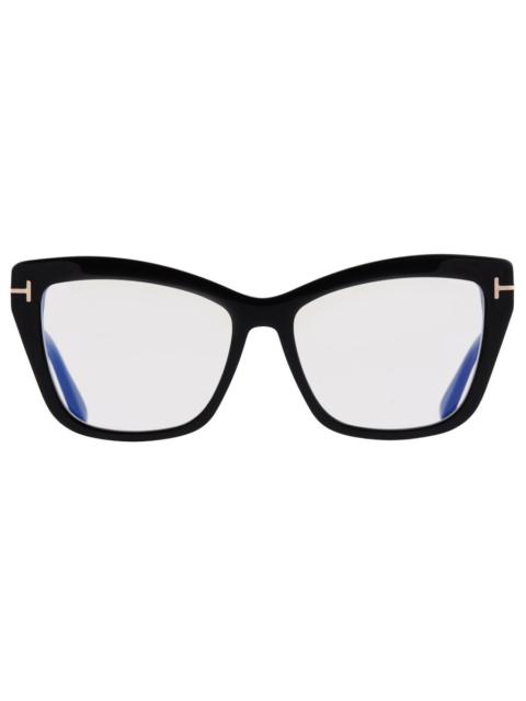 TOM FORD Tom Ford Blue Light Block Cat Eye Ladies Eyeglasses FT5826-B 001 55