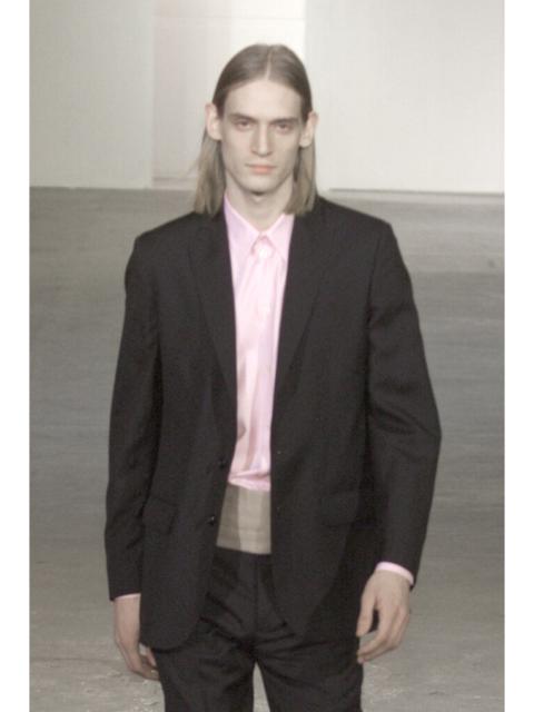 Helmut Lang 2000 A/W PEAK LAPEL JACKET IN COATED WOOL