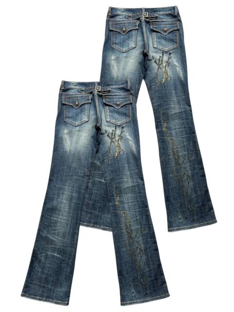 Other Designers Japanese Brand - Infect Colour Goth Painted Distressed Denim Jeans 32x34