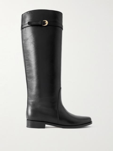 STAUD Harlow Leather Knee Boots