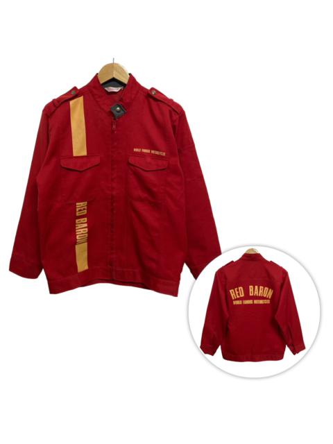 Other Designers Vintage - Vintage Red Baron World Famous Motorcycle Jacket