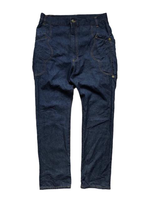 Other Designers Issey Miyake - Mercibeaucoup Drop Crotch Denim Pants