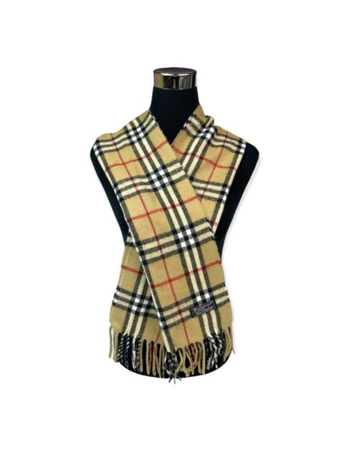 Burberry Burberrys Muffler Scarf Nova Check Pattern Lambswool