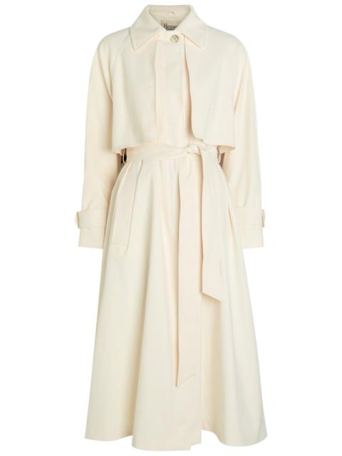 Herno Herno Belted Woven Trench Coat