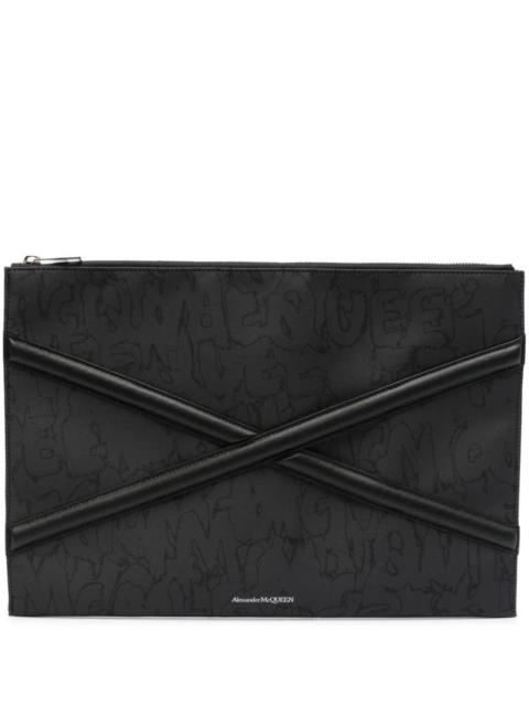 Alexander Mc Queen Man's Khaki/Black Bag 726315