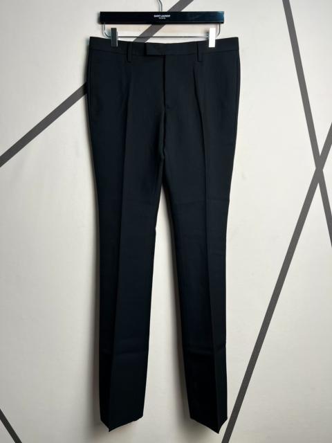 SAINT LAURENT Saint Laurent SLP Spring/Summer 2015 runway style black wool flared trousers
