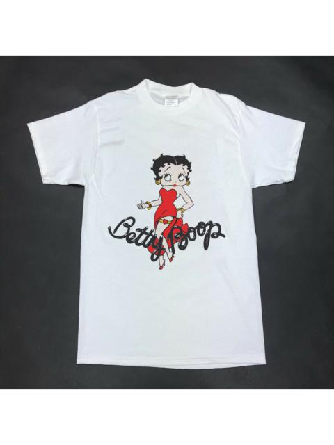 Other Designers Betty Boop Talk To The Hand White Tee Shirt Vtg Style