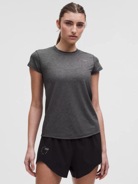 lululemon Mile Maker Run Crew Graphic Mesh Short-Sleeve Shirt