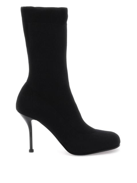 Alexander Mcqueen Knitted Ankle Boots