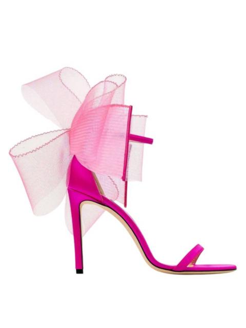 JIMMY CHOO Jimmy Choo Aveline 100 Grosgrain Bow Sandals