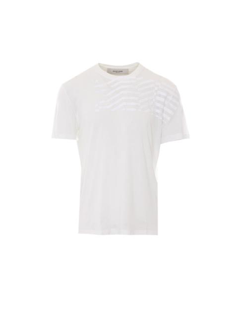 Golden Goose Golden Goose Men Journey T-Shirt With Flag Print