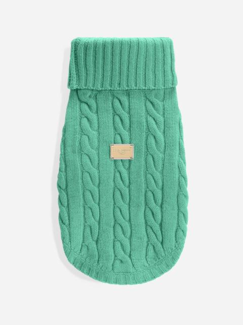Dolce & Gabbana Wool dog sweater